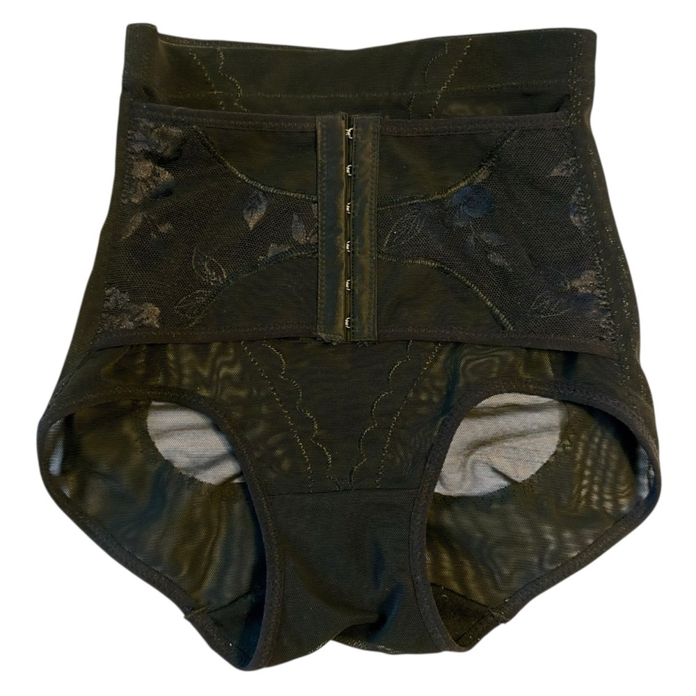 High-Waisted Black Lace Shapewear